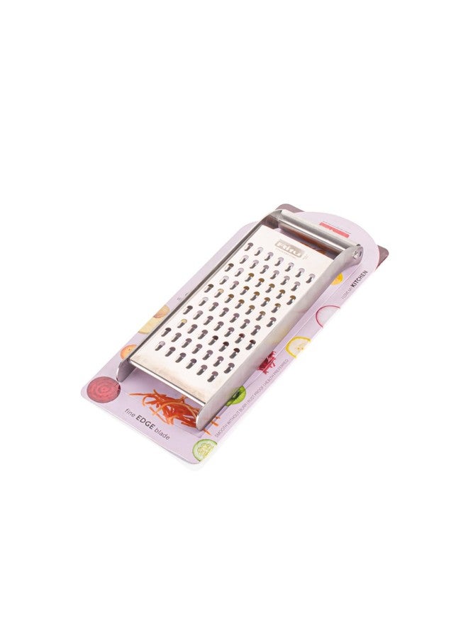 Ritu J-375 Carrot Greater, Stainless Steel Vegetable Slicer, Carrot Grater, Cheese Grater, Ginger Grater, Coconut Grater Chocolate Grater, Garlic Grater Slicer Cutter for Kitchen (Big) - Image 3